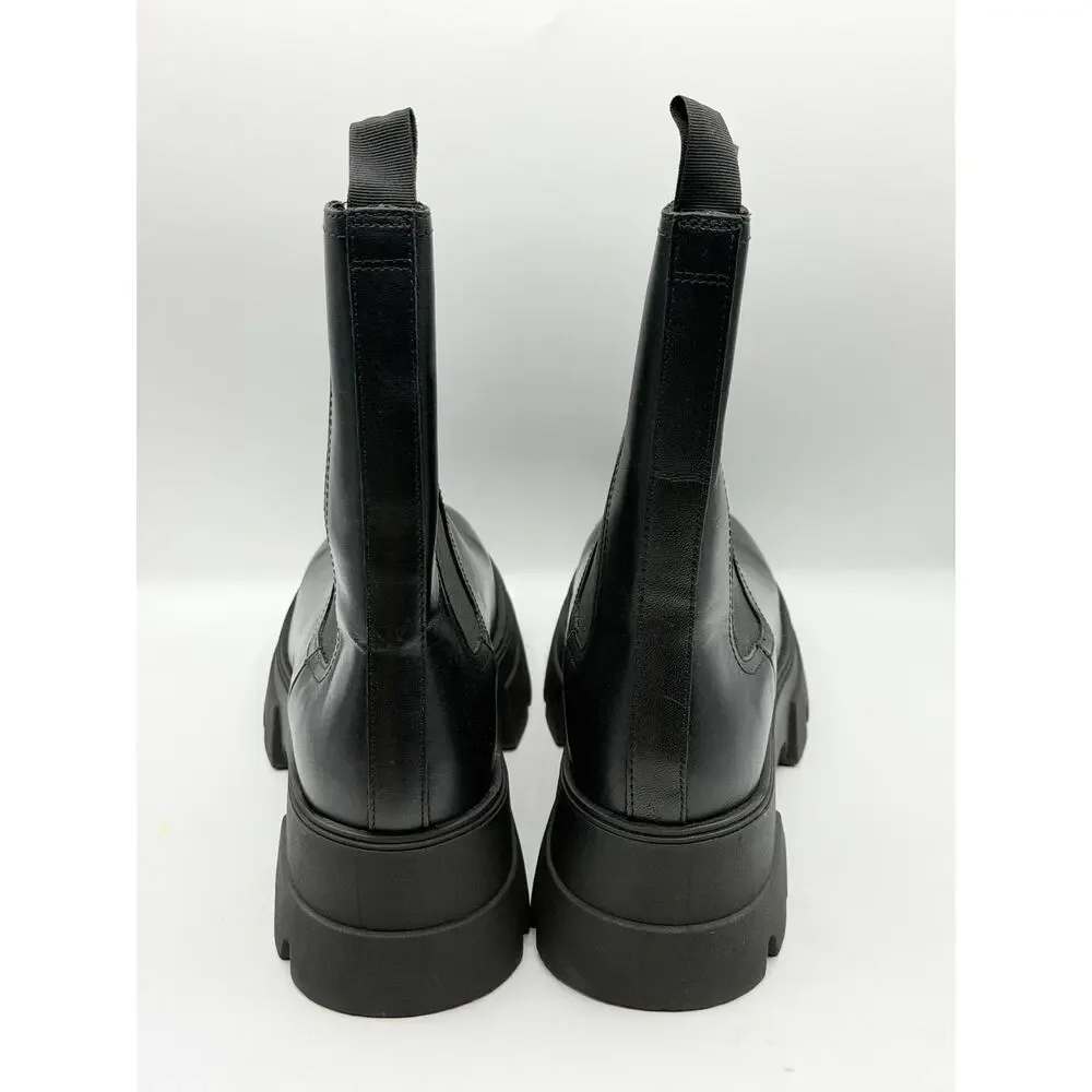 THURSDAY BOOT CO. Reign Mid Chelsea Boots Leather Black Sz 10.5 $168